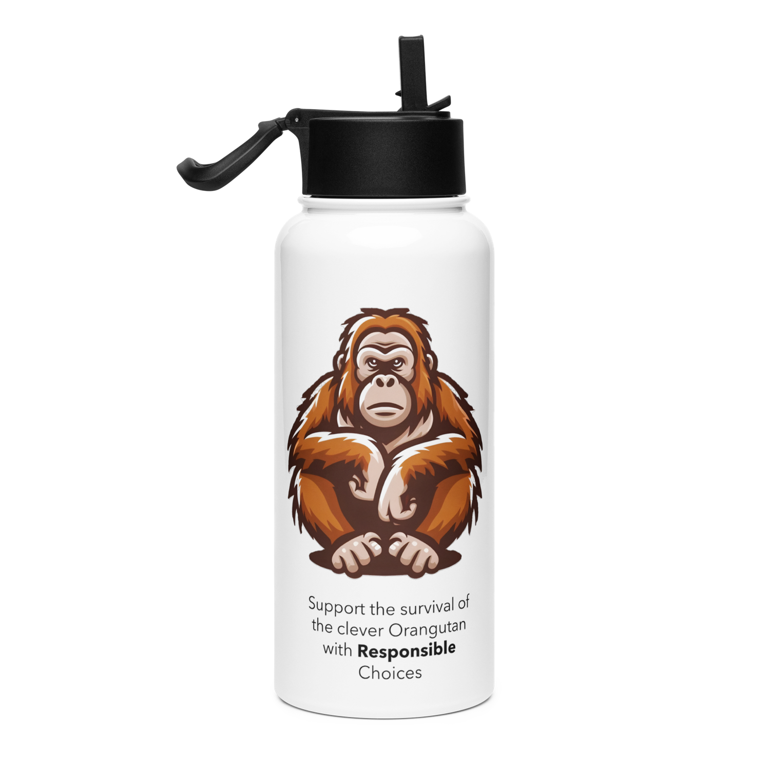 Orangutan Stainless Steel Water Bottle