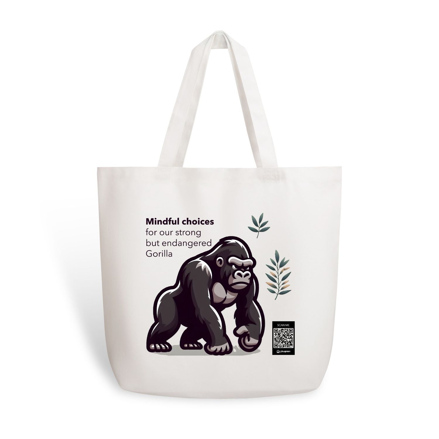 Gorilla Cotton Tote Bag