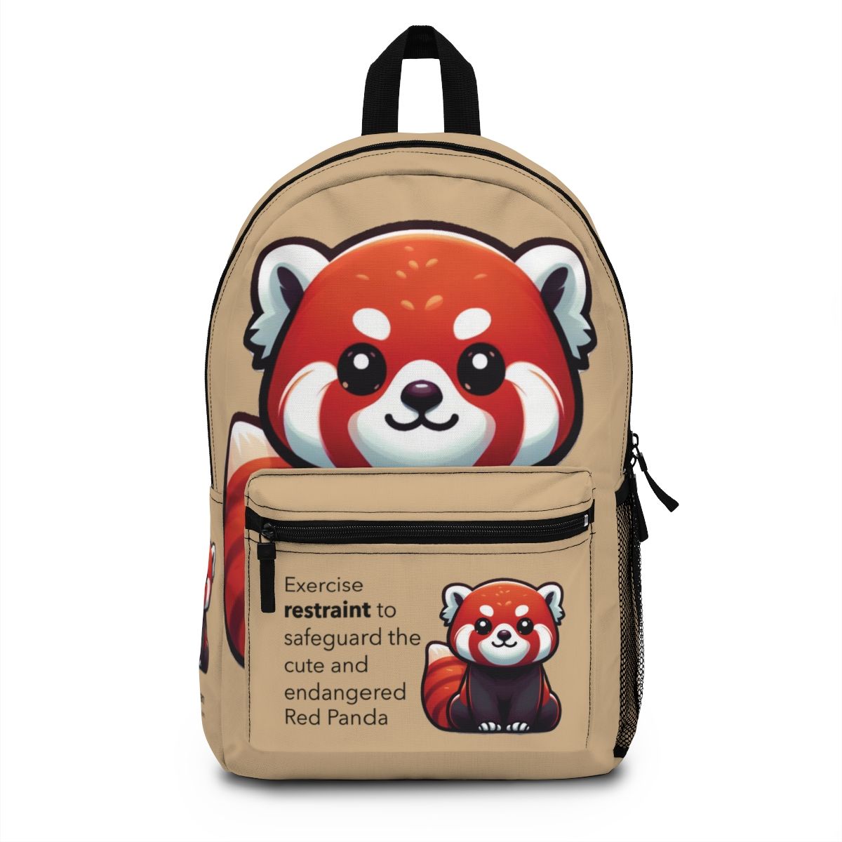 Red Panda Backpack (Tan)