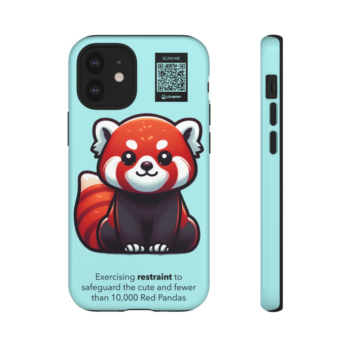Red Panda Phone Case (Tough, Teal)