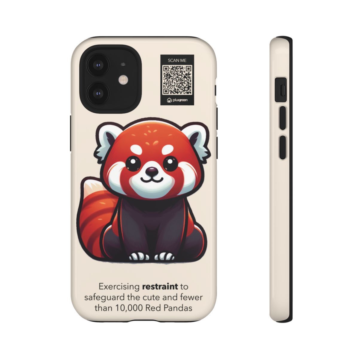 Red Panda Phone Case (Tough, Peach Puff)