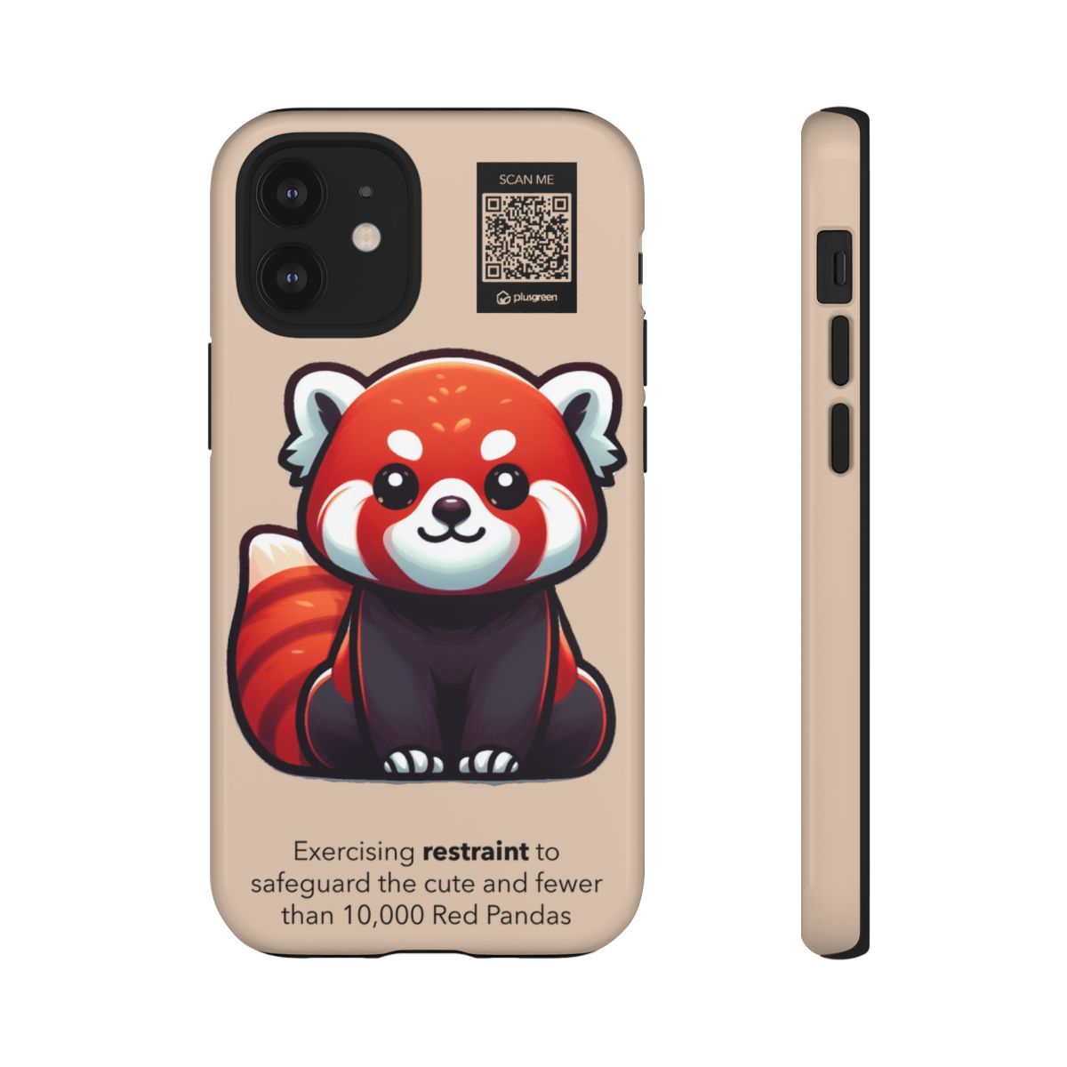 Red Panda Phone Case (Tough, Dessert Sand)