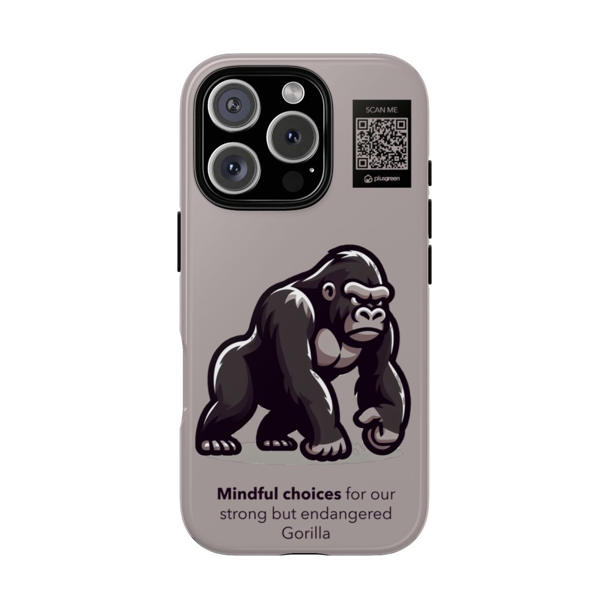 Gorilla Phone Case (Tough, Rose Quartz), Finishes: Glossy, Phone models: iPhone 16 Pro