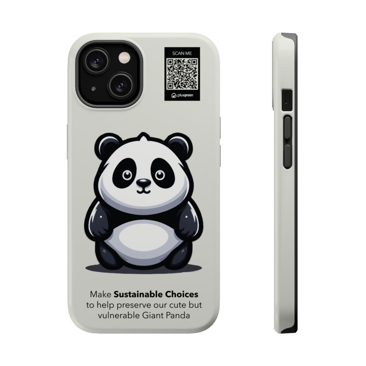 Giant Panda Phone Case - MagSafe® compatible (Tough, Moon Mist)