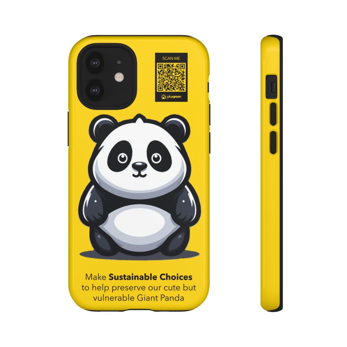Giant Panda Phone Case (Tough, Gold)