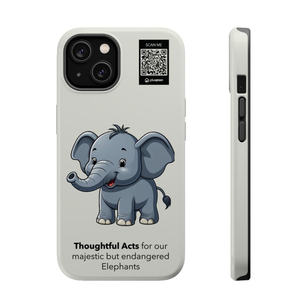 Elephant Phone Case - MagSafe® compatible (Tough, Moon Mist)