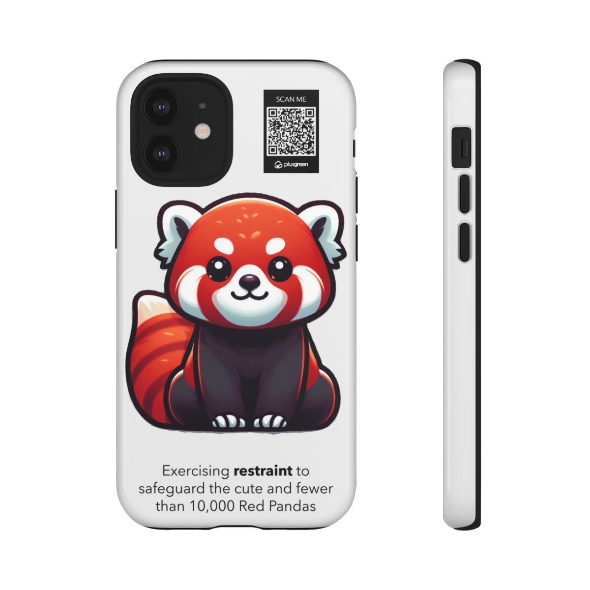 Red Panda Phone Case (Tough, Snow)