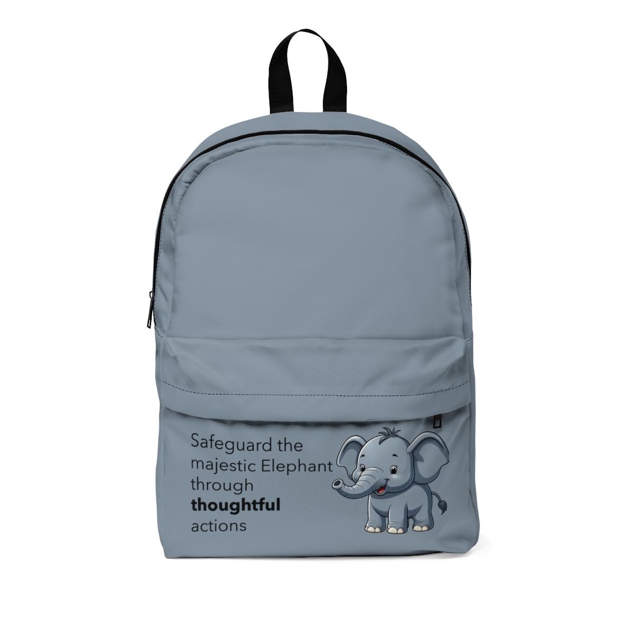 Low Profile Elephant Backpack - Large, Greyish Blue