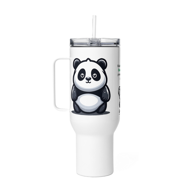 Travel Mugs with a mission (Sip Sustainably, Roam Wild)