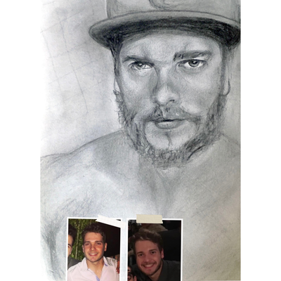 Custom Portrait(Person/Pet) - Black &amp; White