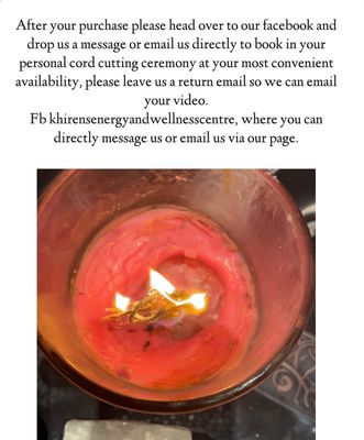 Crystal Cord Cutting Ceremony reconnect - disconnect.