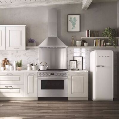 Smeg Portofino Cooker Gas-Electric 90 cm Inox