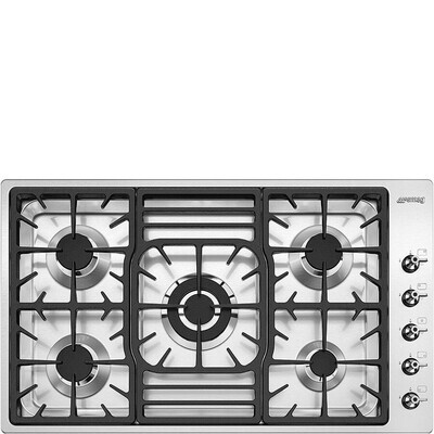 Smeg Gas Hob Classica Stainless Steel 90 cm