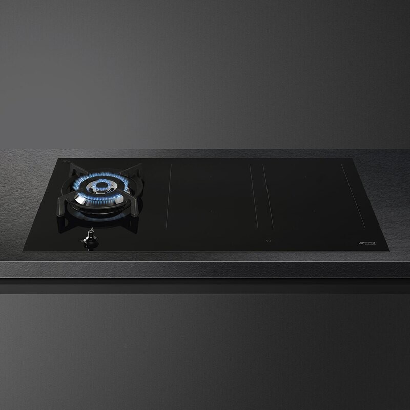 Smeg Mixed Hybrid Hob Gas + Induction 90 cm