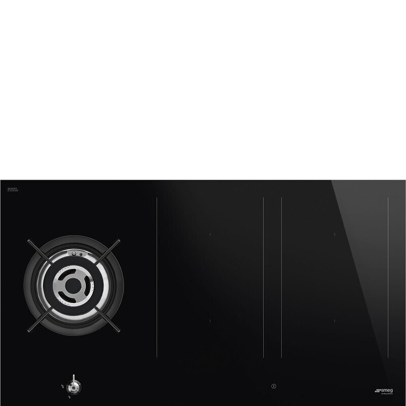 Smeg Mixed Hybrid Hob Gas + Induction 90 cm