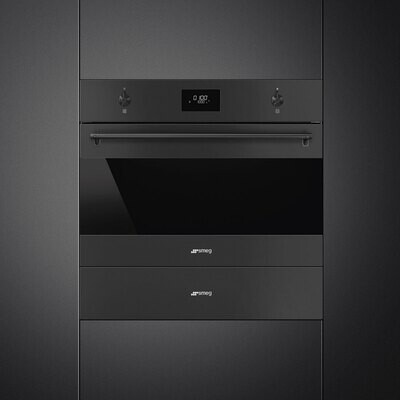 Smeg Microwave + Grill Black Matt 60 cm