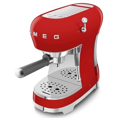 Smeg Manual Espresso Coffee Machine Red