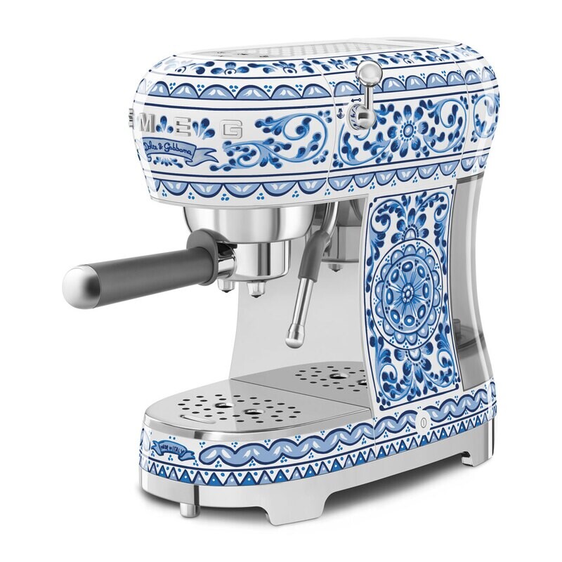 Smeg Manual Espresso Coffee Machine Dolce and Gabbana Blu