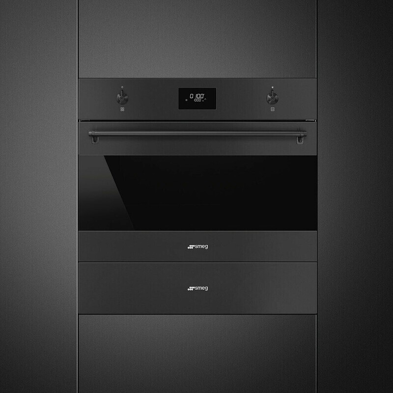 Smeg Warming Drawer Black Matt 15cm