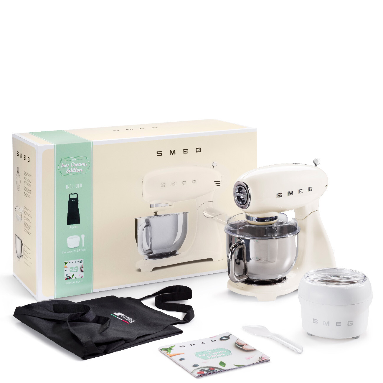 Smeg Stand Mixer Full Cream - Ice Cream Pack