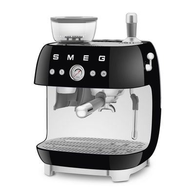  Smeg Espresso Coffee Machine With Grinder Black