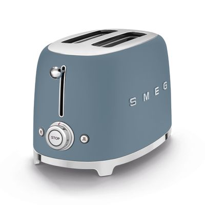 Smeg 2 Slice Toaster Storm Blue Matt