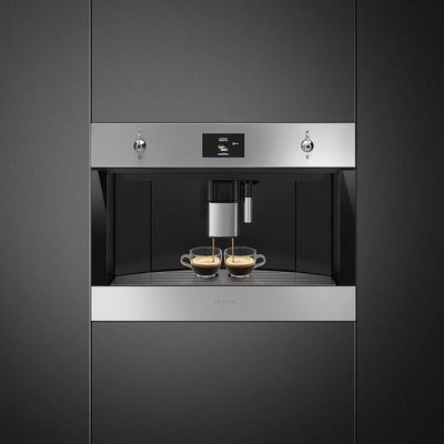Smeg Coffee Machine Classica 45 cm Stainless Steel