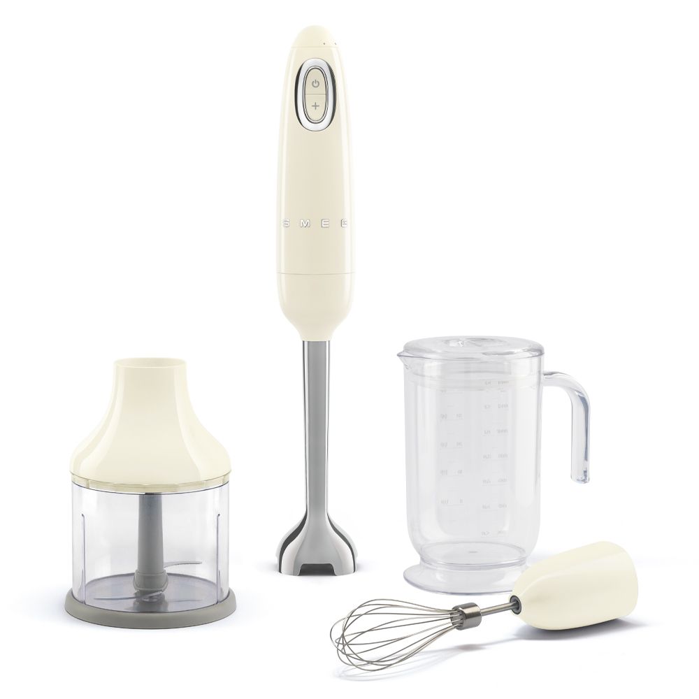 Smeg Hand Blnder with Accessories Cream