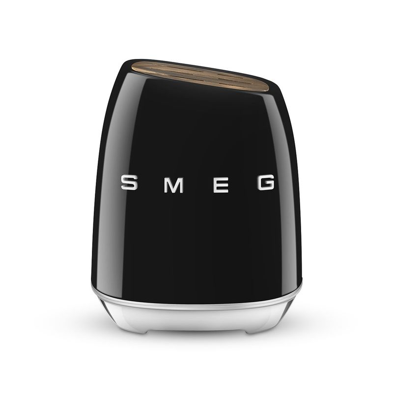 Smeg Knife Block Set Black
