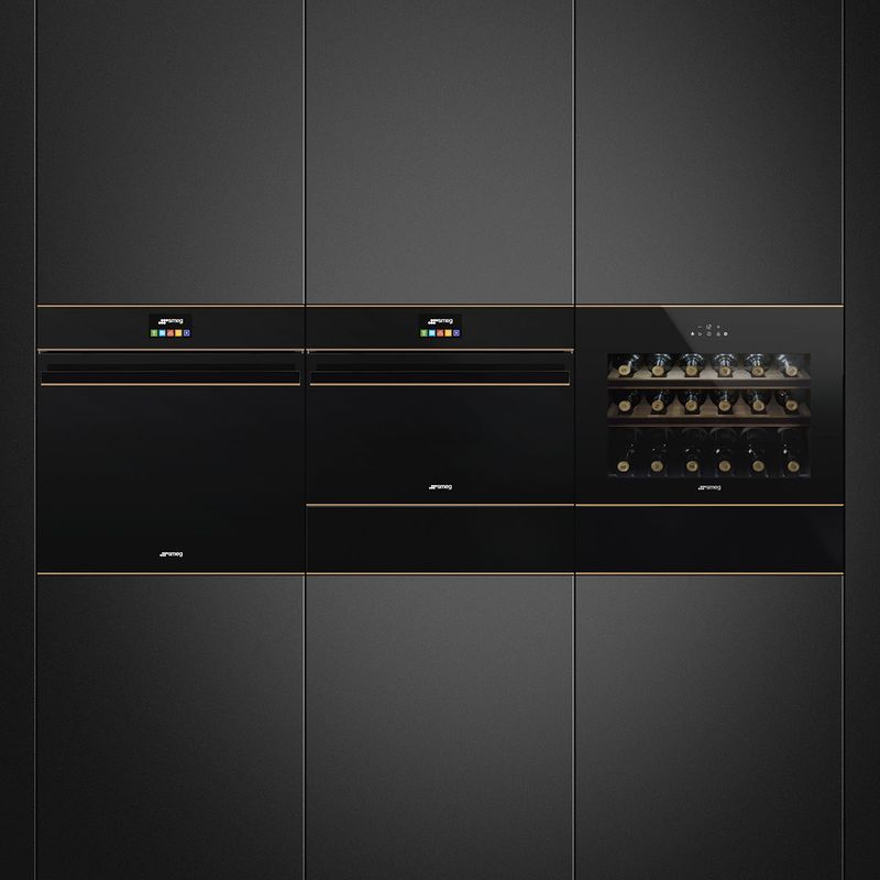 Smeg Sommelier Drawer Dolce Stil novo Black 15cm