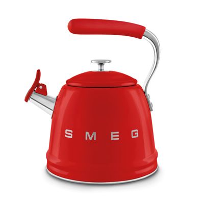 Smeg Whistling Kettle 2.3L Red