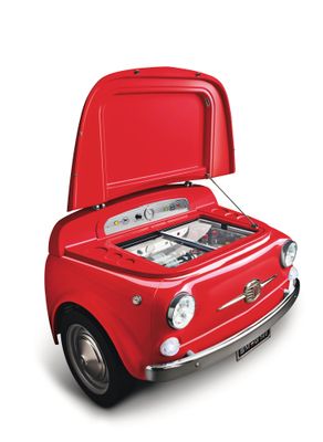 Smeg Fridge Fiat 500 - Red