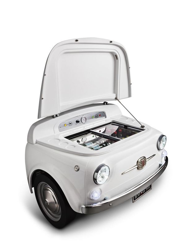 Smeg Fridge Fiat 500 - White