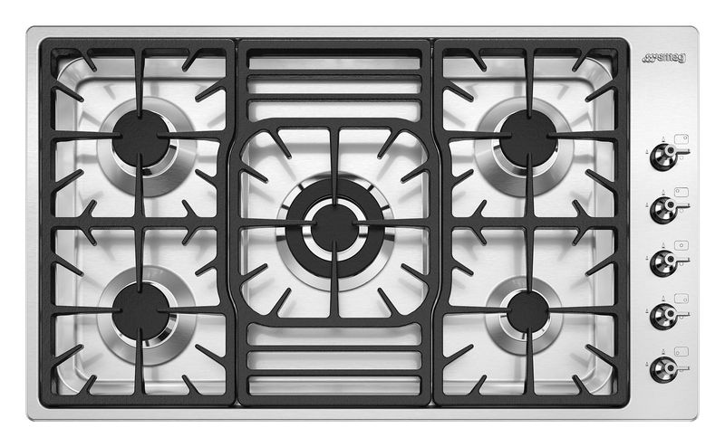 Smeg Gas Hob Classica Stainless Steel 90 cm