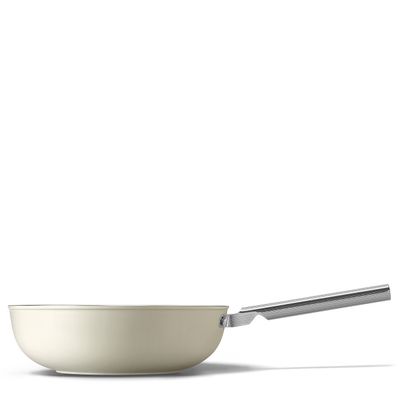 Smeg Cookware Wok Diameter 30 cm Cream Smeg Cookware Wok Diameter 30 cm Cream