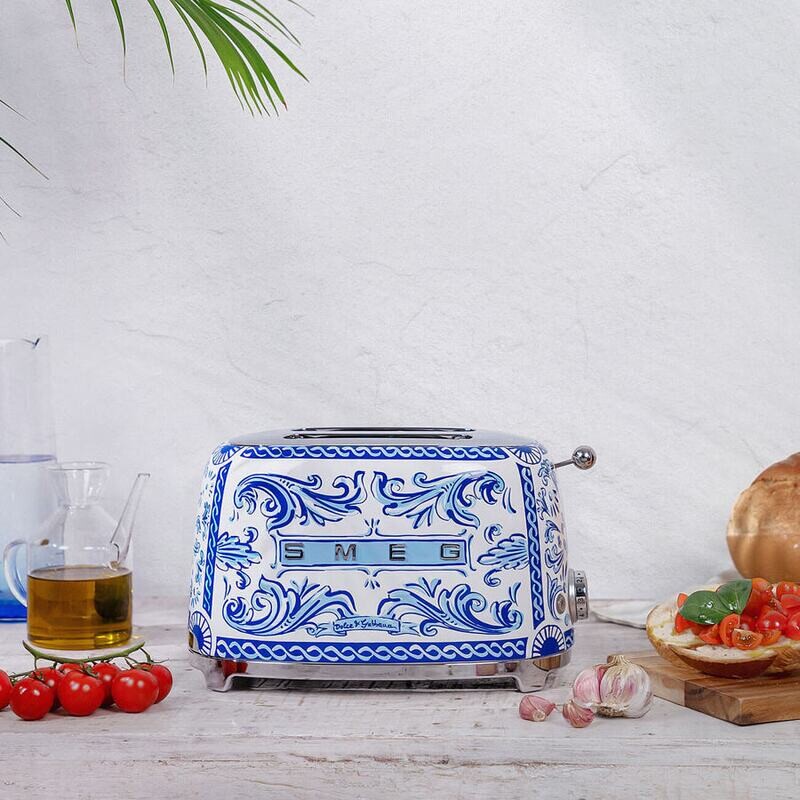 Smeg 2 Slice Toaster Dolce and Gabbana Blu
