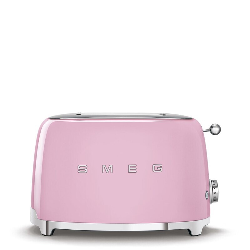 Smeg 2 Slice Toaster Pink