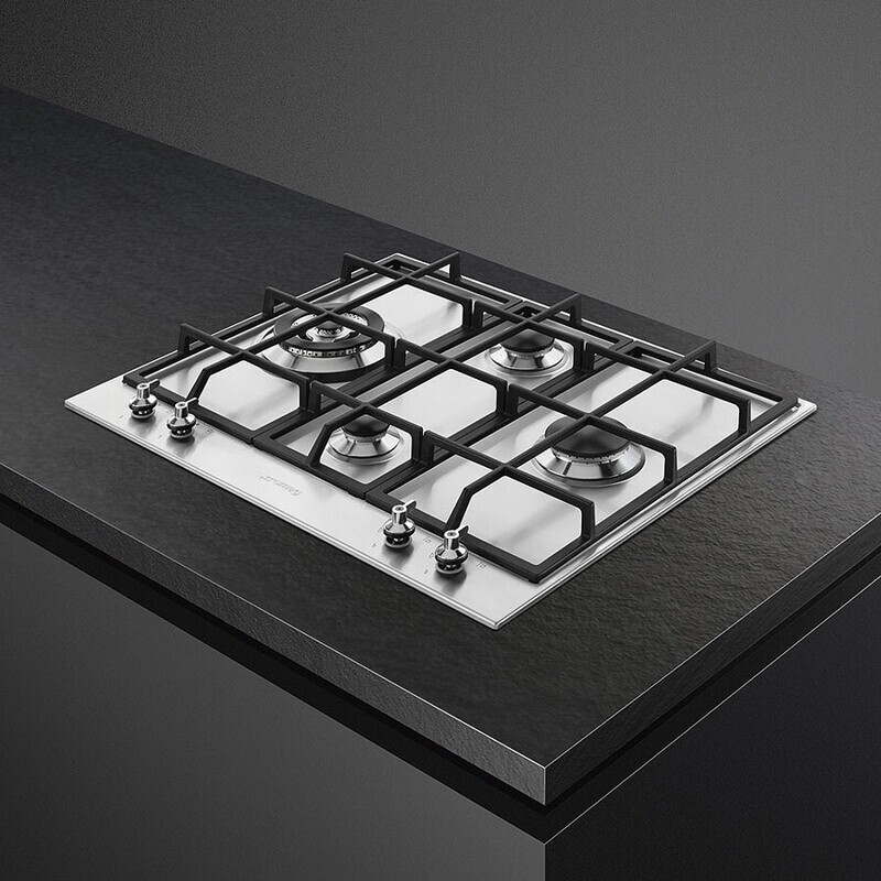 Smeg Gas Hob Stainless Steel 60 cm