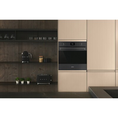 Smeg Electric Oven Classic Galileo Black Matt 60cm