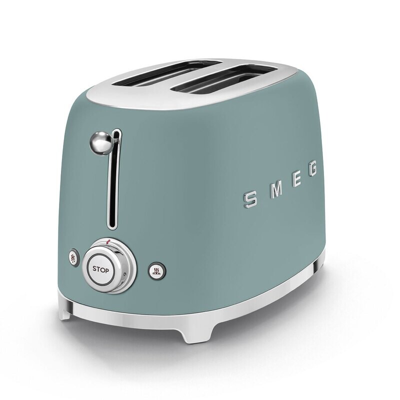 Smeg 2 Slice Toaster Emerald Green Matt
