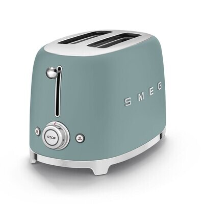Smeg 2 Slice Toaster Emerald Green Matt