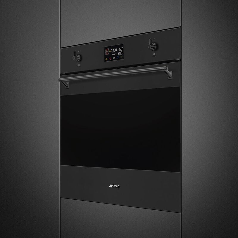 Smeg Combi Microwave Oven 60x60 cm Black Matt