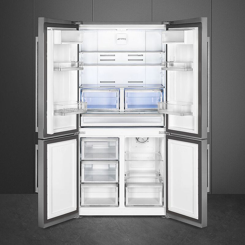 Smeg 4-Door Refrigerator Free-Standing Inox 90 cm