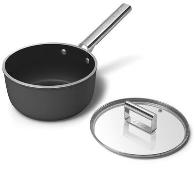 Smeg Cookware Saucepan Diameter 20 cm Black