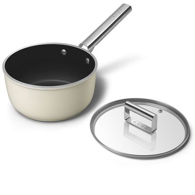 Smeg Cookware Saucepan Diameter 20 cm Cream