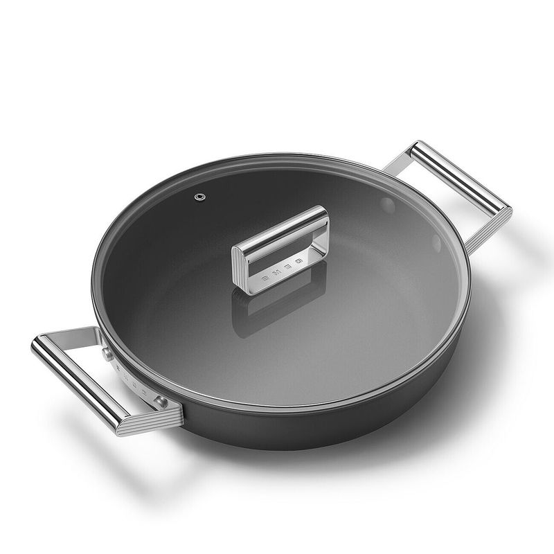 Smeg Cookware Deep pan Diameter 28 cm Black