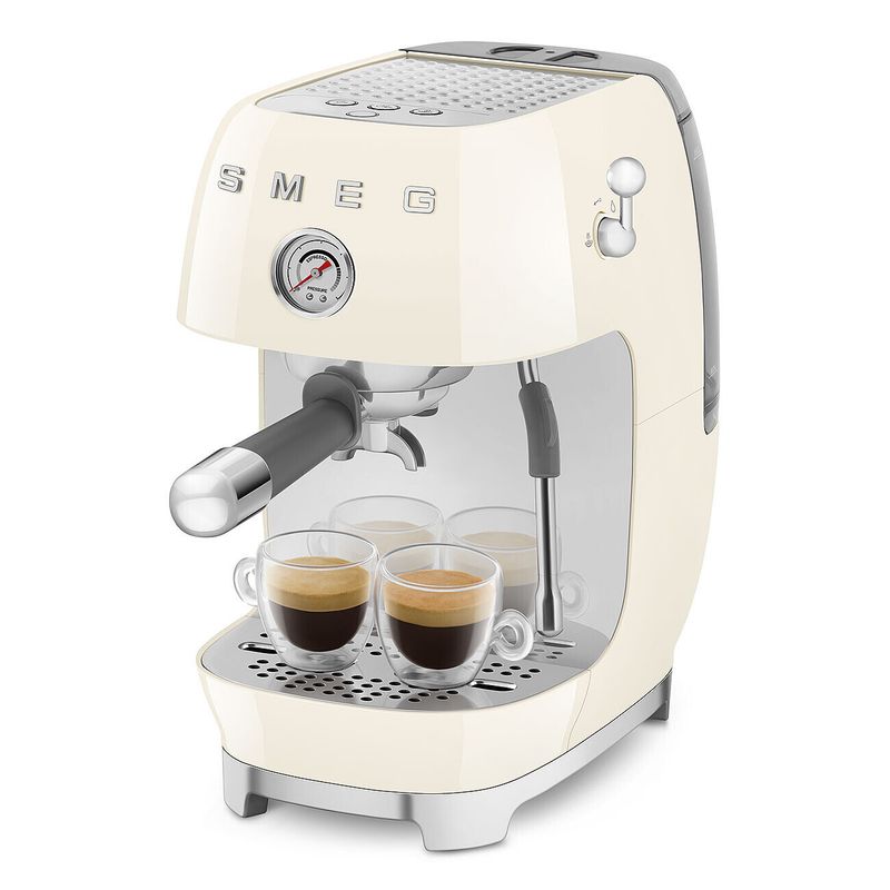 Smeg Espresso Coffee Machine Manualw/ColdBrew Cream