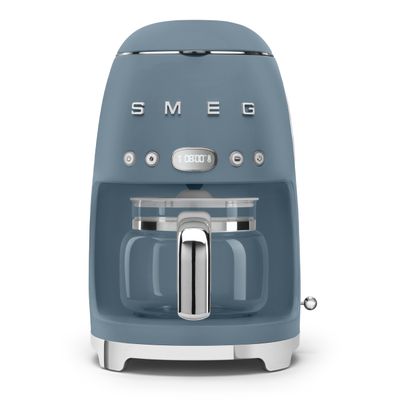 Smeg Drip Coffee Machine 1.4L Storm Blue Matt