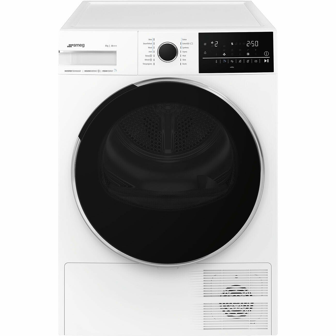 Smeg 8 KG Dryer w/steam white