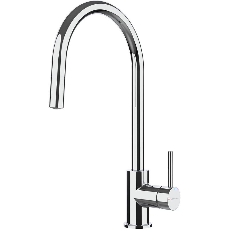 Smeg Single-lever Mixer J-Barrel Stainless